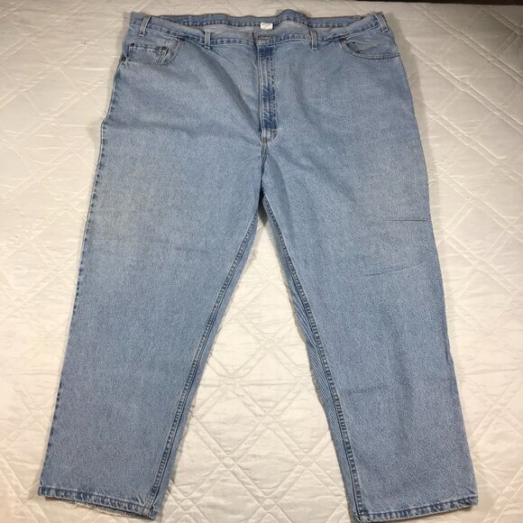 Levis 545 Loose Fit Blue Jeans Mens‎ Size 54 X 30 Straight Well Worn - Picture 1 of 7